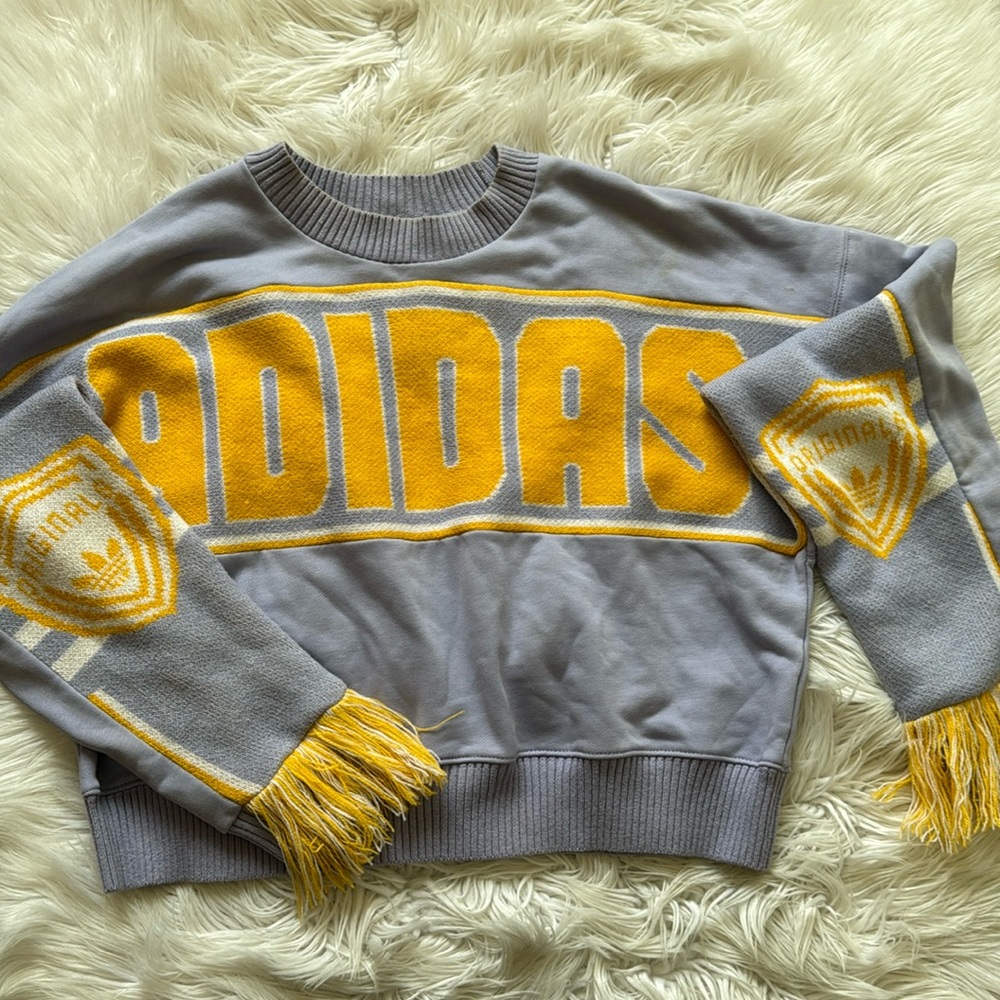 Adidas Lakers crop Sweater | XS